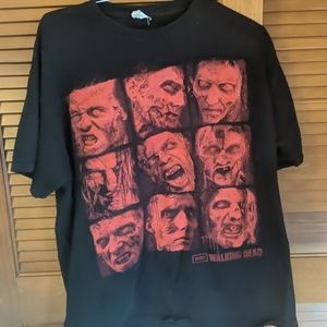 The Walking Dead Red Face Walkers T-Shirt Size Xl